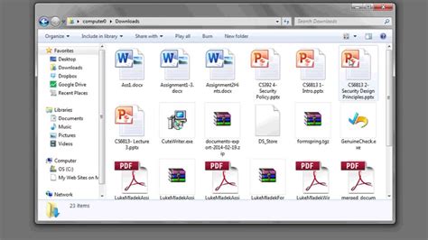 my downloads on this computer.